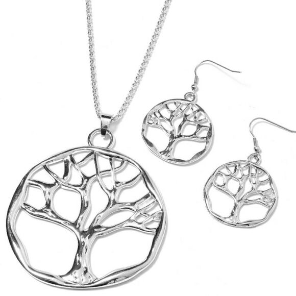 30 inch Tree Necklace and Earrings - Picture 1 of 8